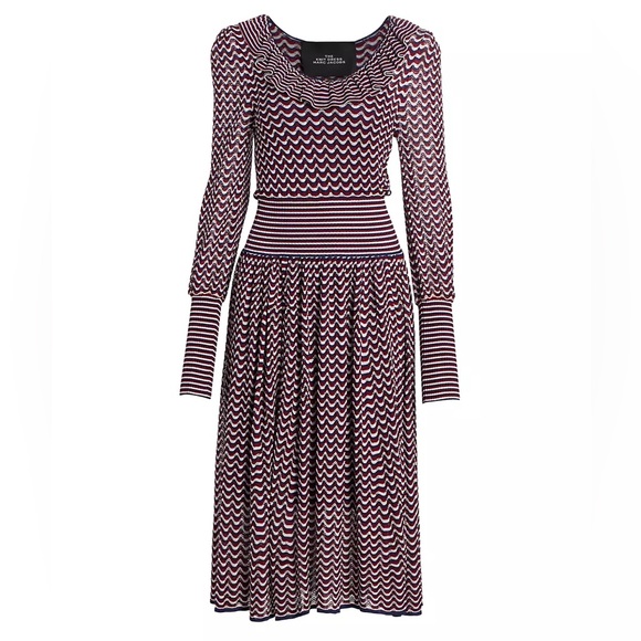 The Marc Jacobs The Knit Blouson-Sleeve Midi DressSize S